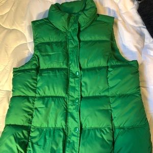 Old Navy Green Puffer Vest